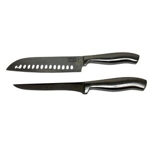 Chicago Cutlery 2-Piece Knife Set: Santoku & Fillet/Boning Knives Stainless